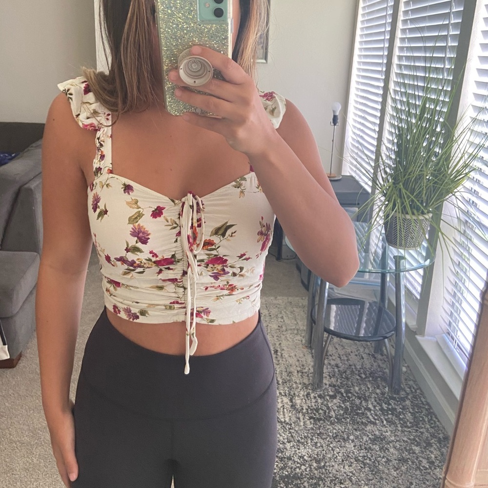 Floral crop top